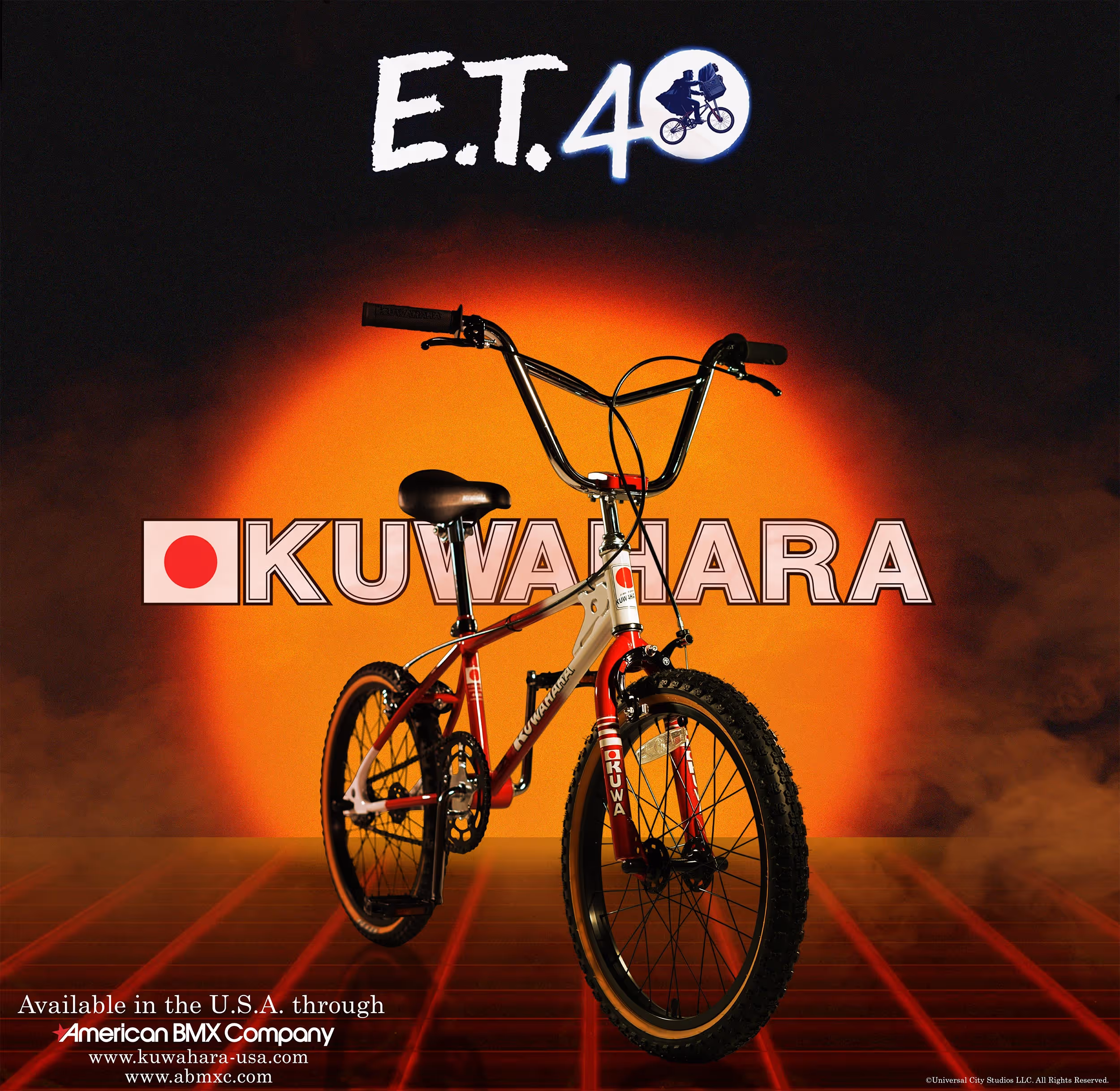 Anima Humana photography and graphic design for American BMX Company and Kuwahara USA. Product Kuwahara ET 40th.