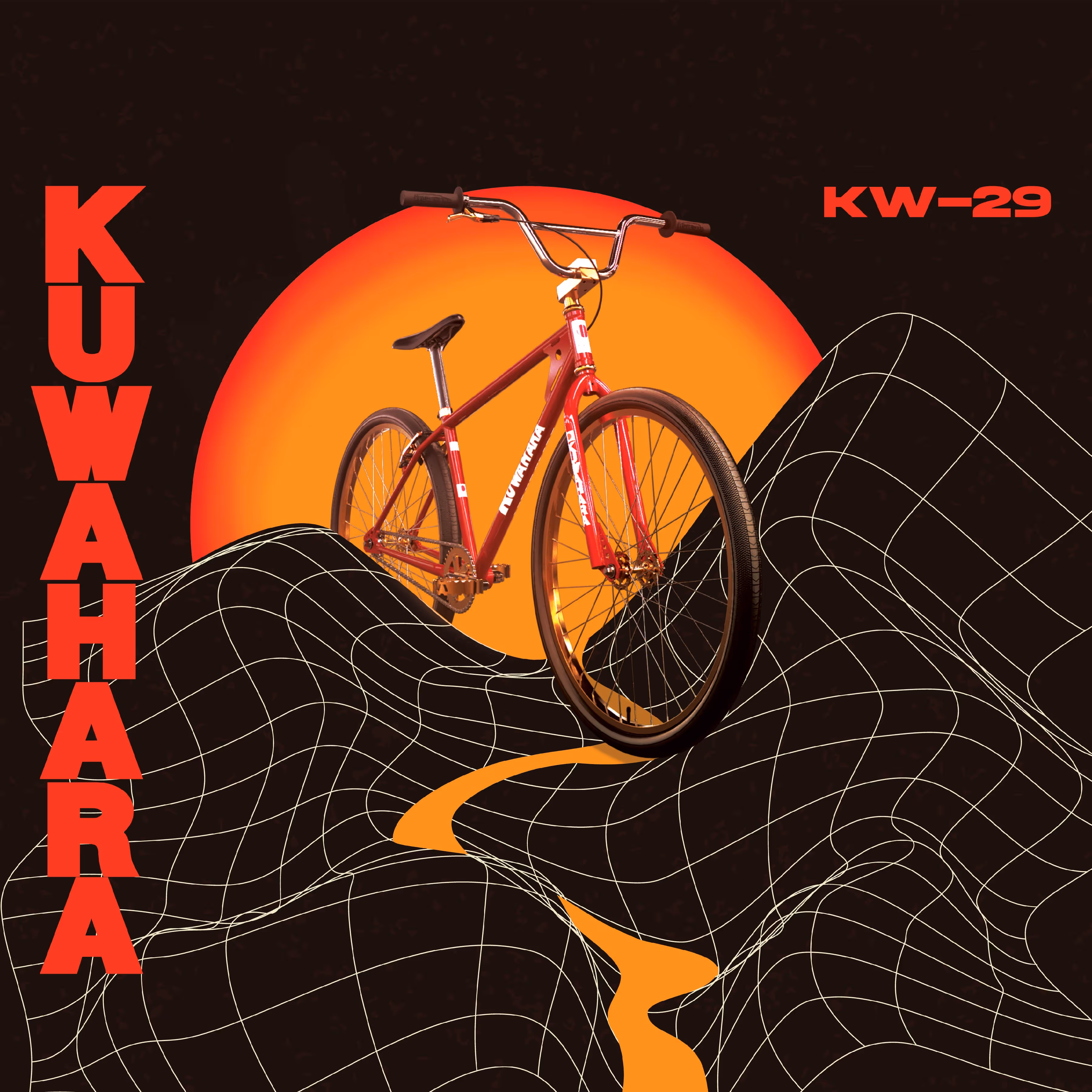 Anima Humana graphic design for American BMX Company and Kuwahara USA. Product Kuwahara KW-29.