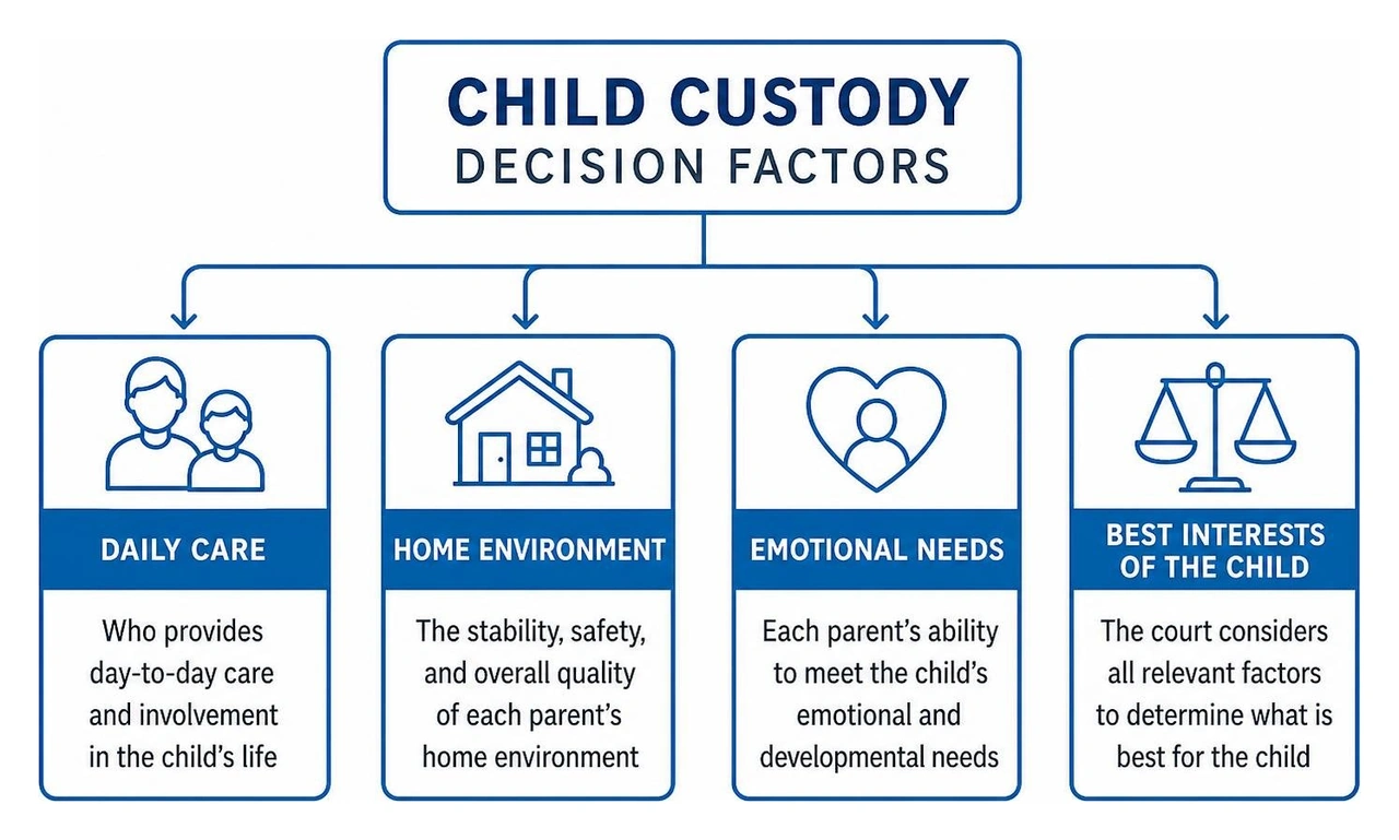 Child custody decision factors flow Child custody decision factors flow