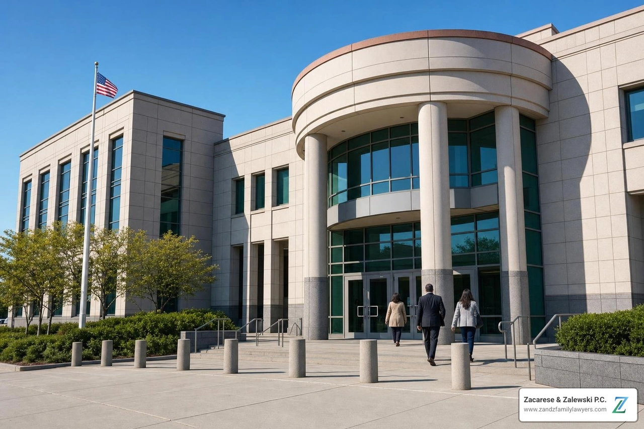 Suffolk County Family Court entrance Suffolk County Family Court entrance