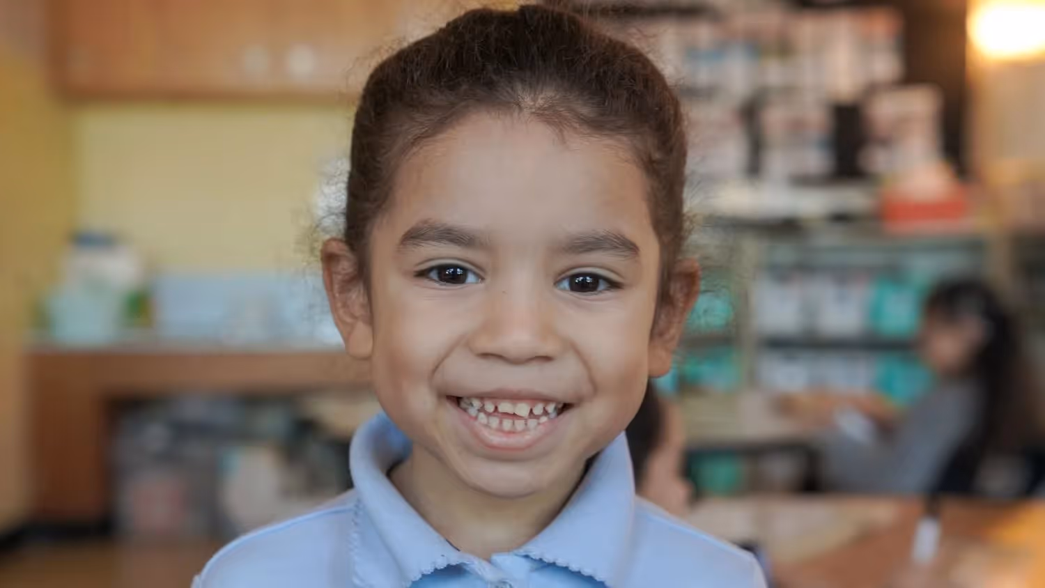 Young student smiling