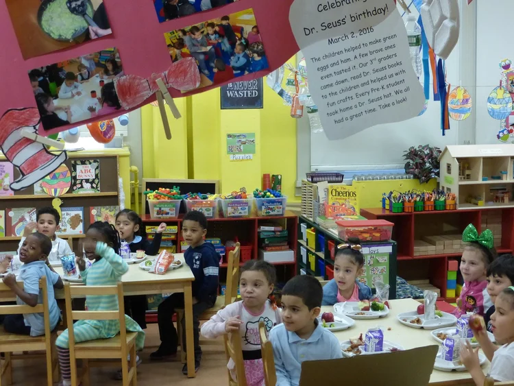 Students participating in class activities.