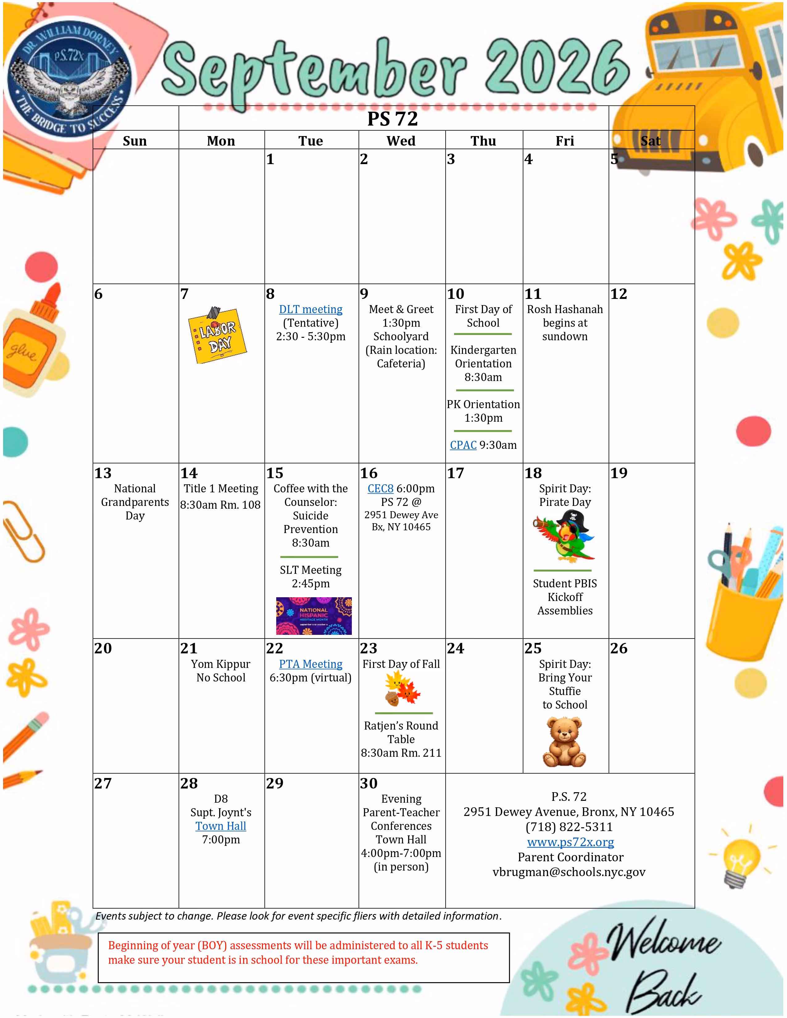 May Calendar
