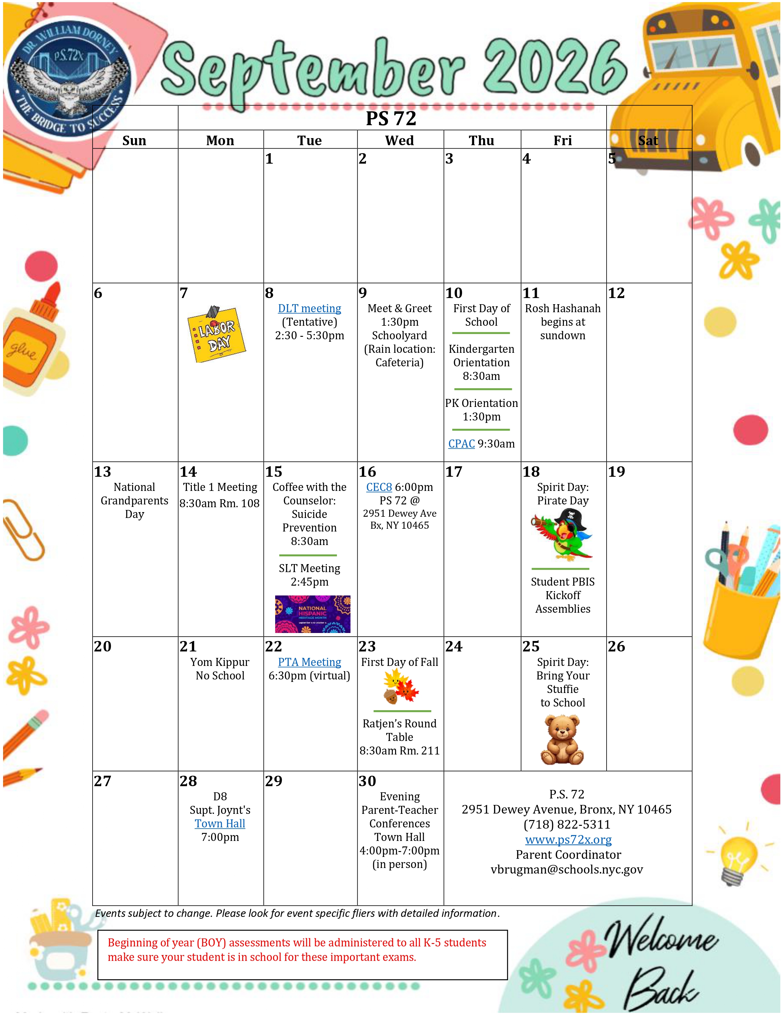 May Calendar