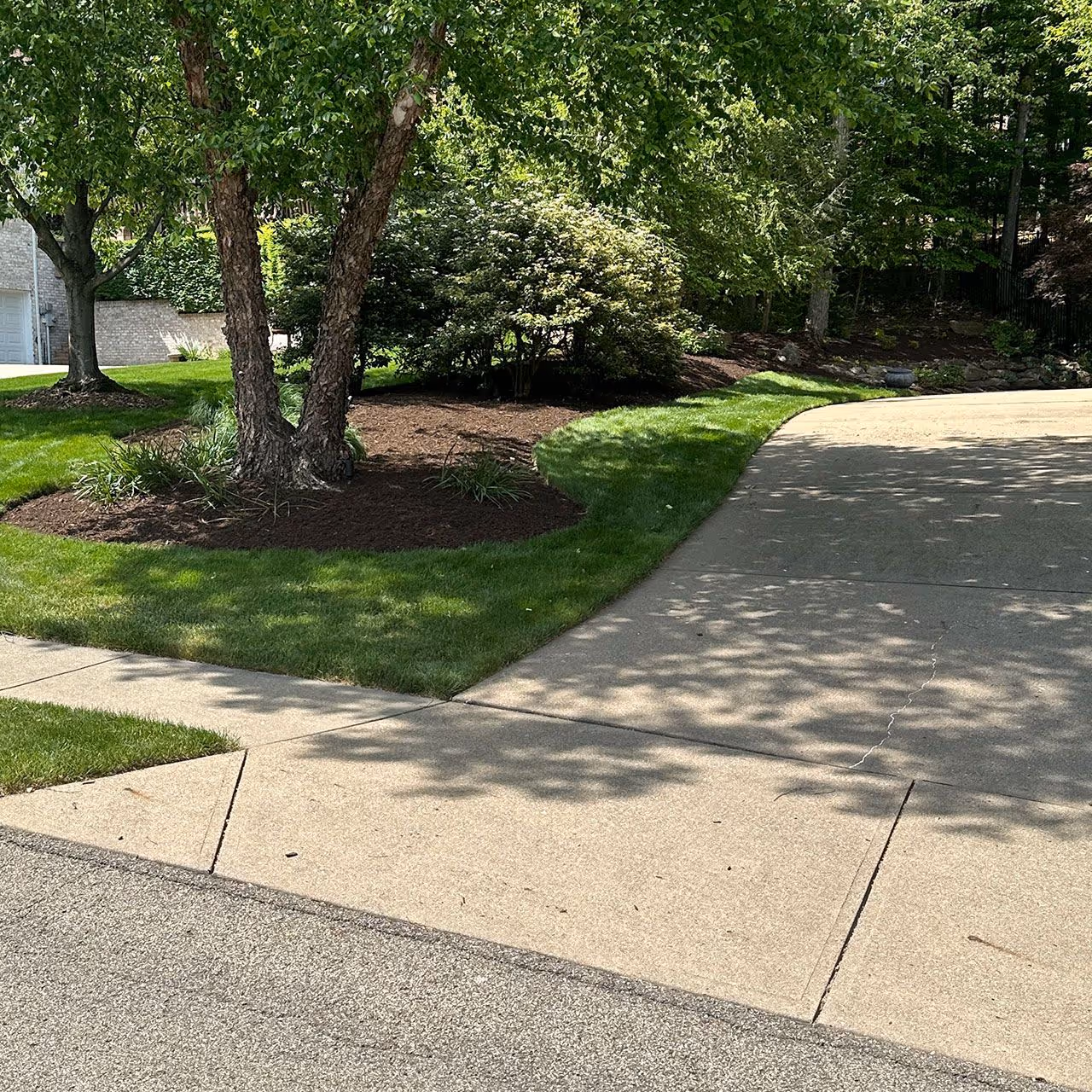 residential landscape before and after DR Landscaping Wexford PA