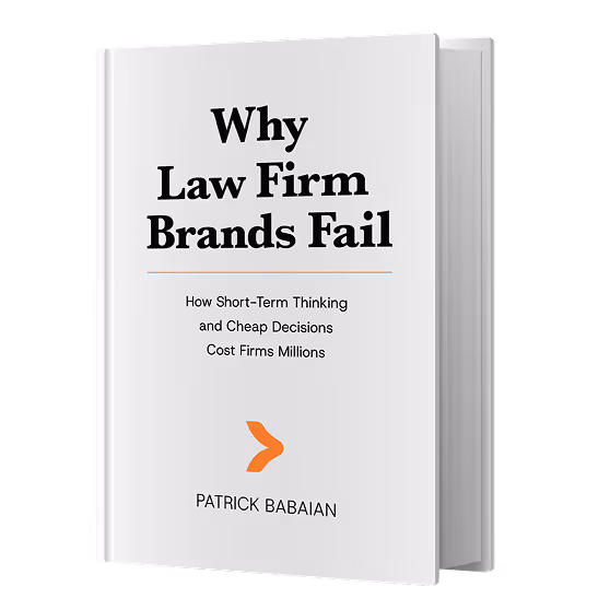 Cover of the book "Why Law Firm Brands Fail".