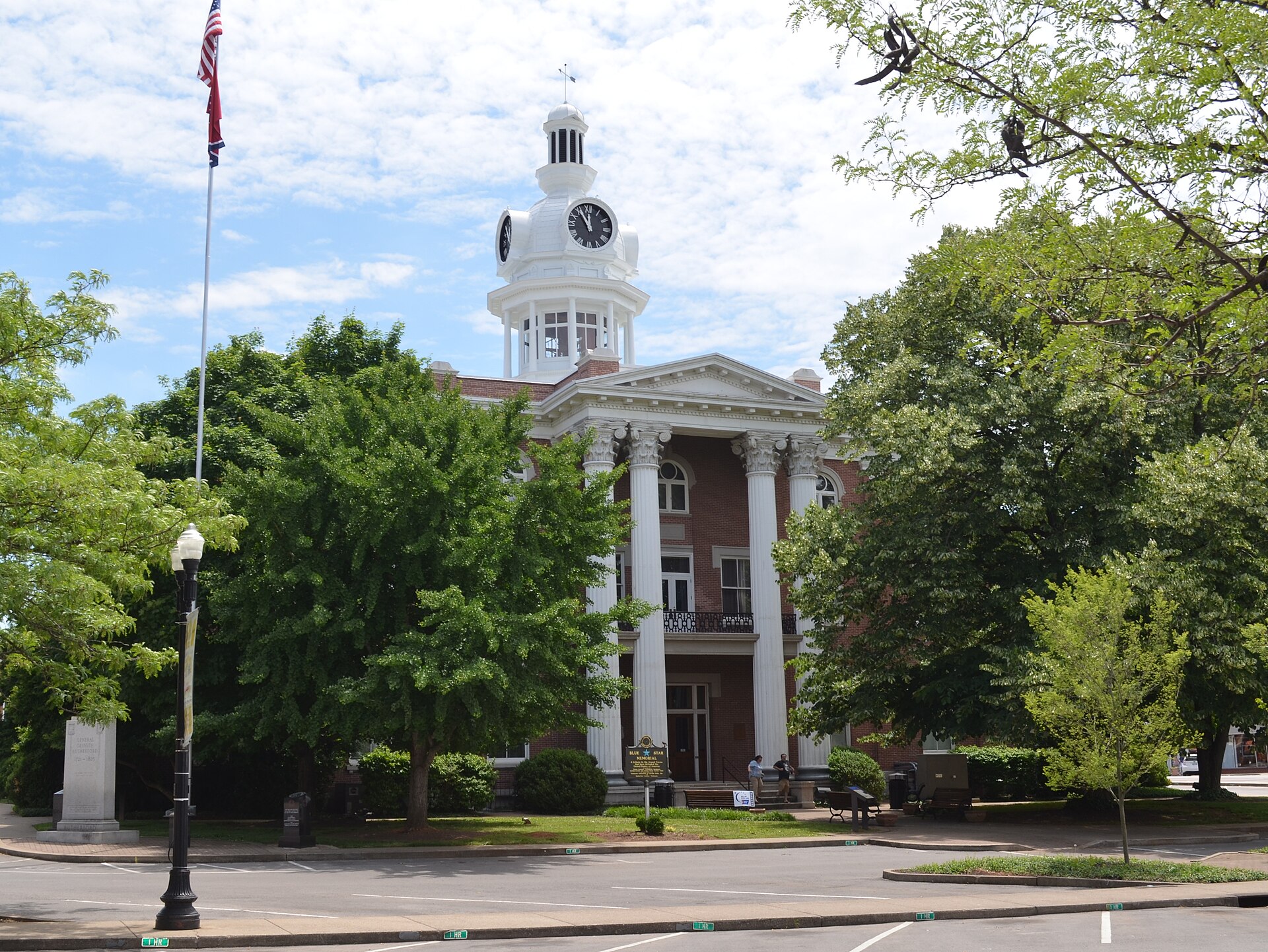 Historic Rutherford County Courthouse on the square in downtown Murfreesboro, Tennessee