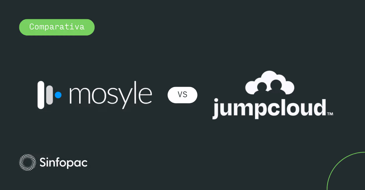 Gráfico comparativo de soluciones MDM de ciberseguridad entre Mosyle y JumpCloud.