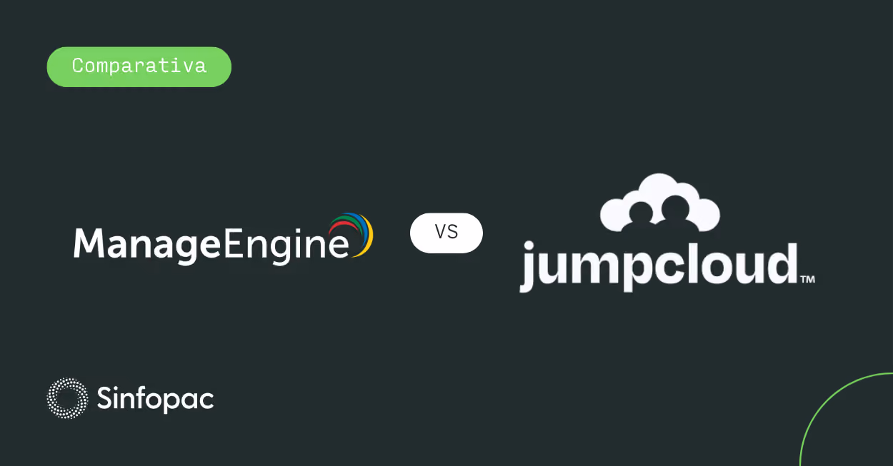 Gráfico de comparação de controle de dispositivos entre o ManageEngine e a plataforma JumpCloud