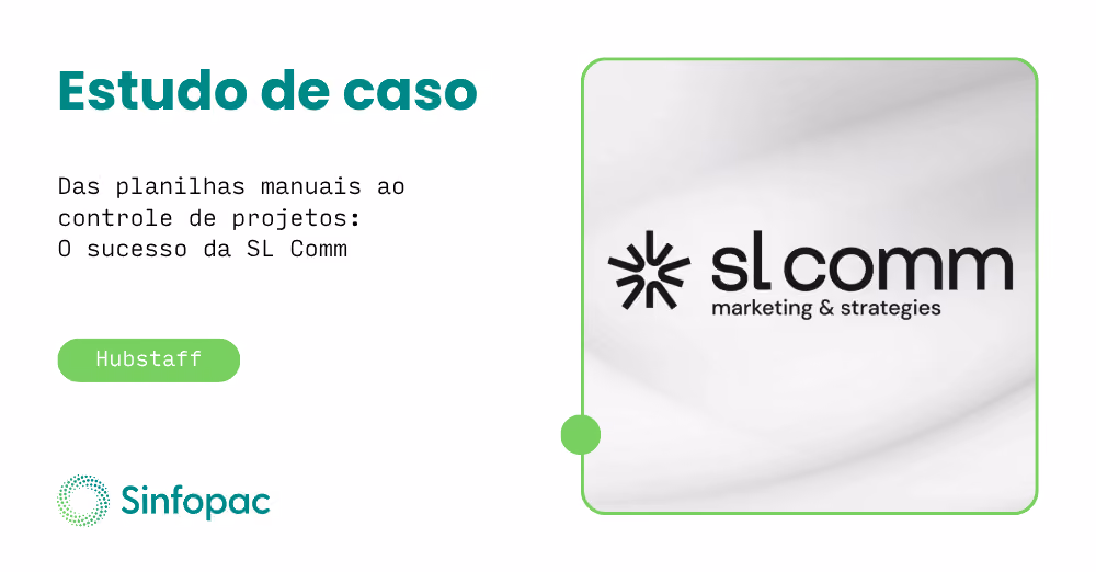 Gráfico de estudo de caso sobre otimização de tempo em agência de comunicação corporativa