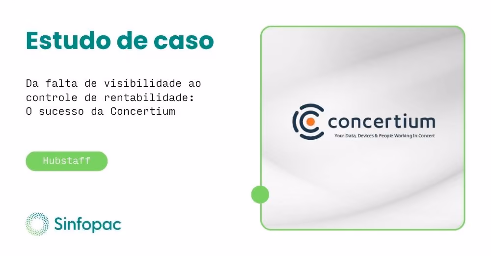 Gráfico de estudo de caso sobre o gerenciamento de rentabilidade e tempo em serviços de TI