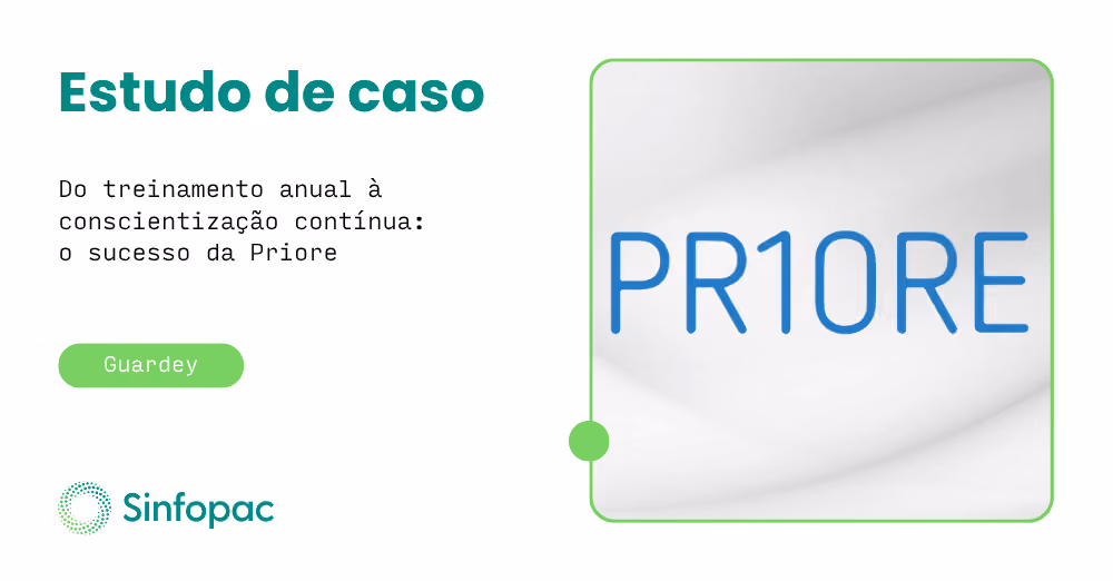 Estudo de caso da Priore: conscientização contínua em cibersegurança com o Guardey.