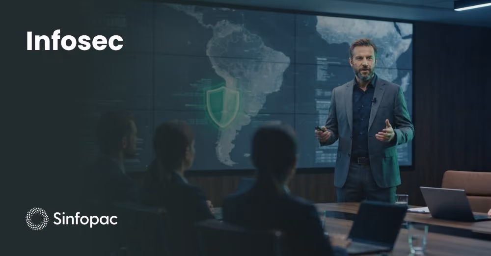 Consultor explicando o impacto da lei de dados do Chile em empresas brasileiras de TI