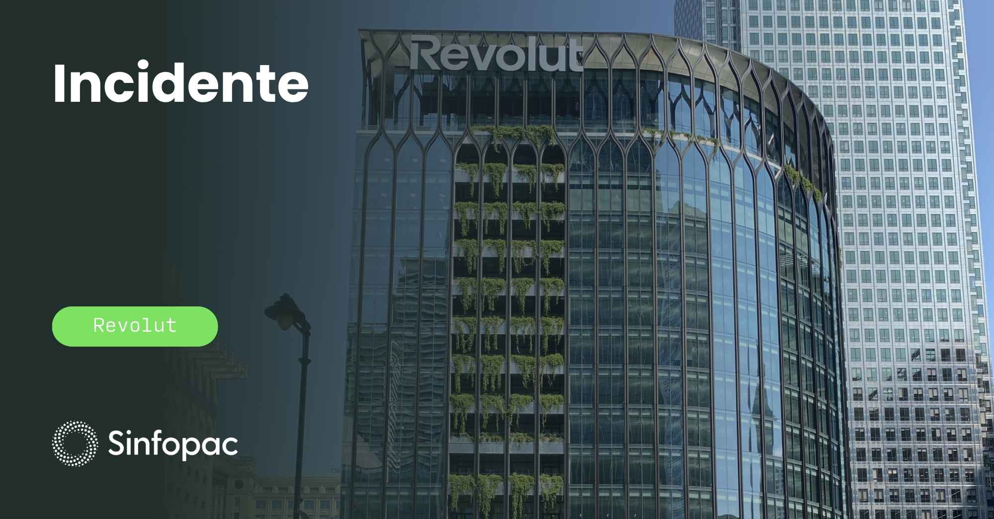 Edificio corporativo moderno en entorno urbano utilizado para ilustrar un incidente de seguridad.