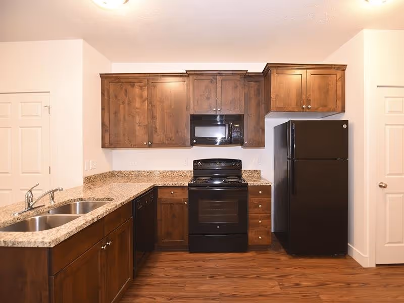 Kitchen of pine cove apartments