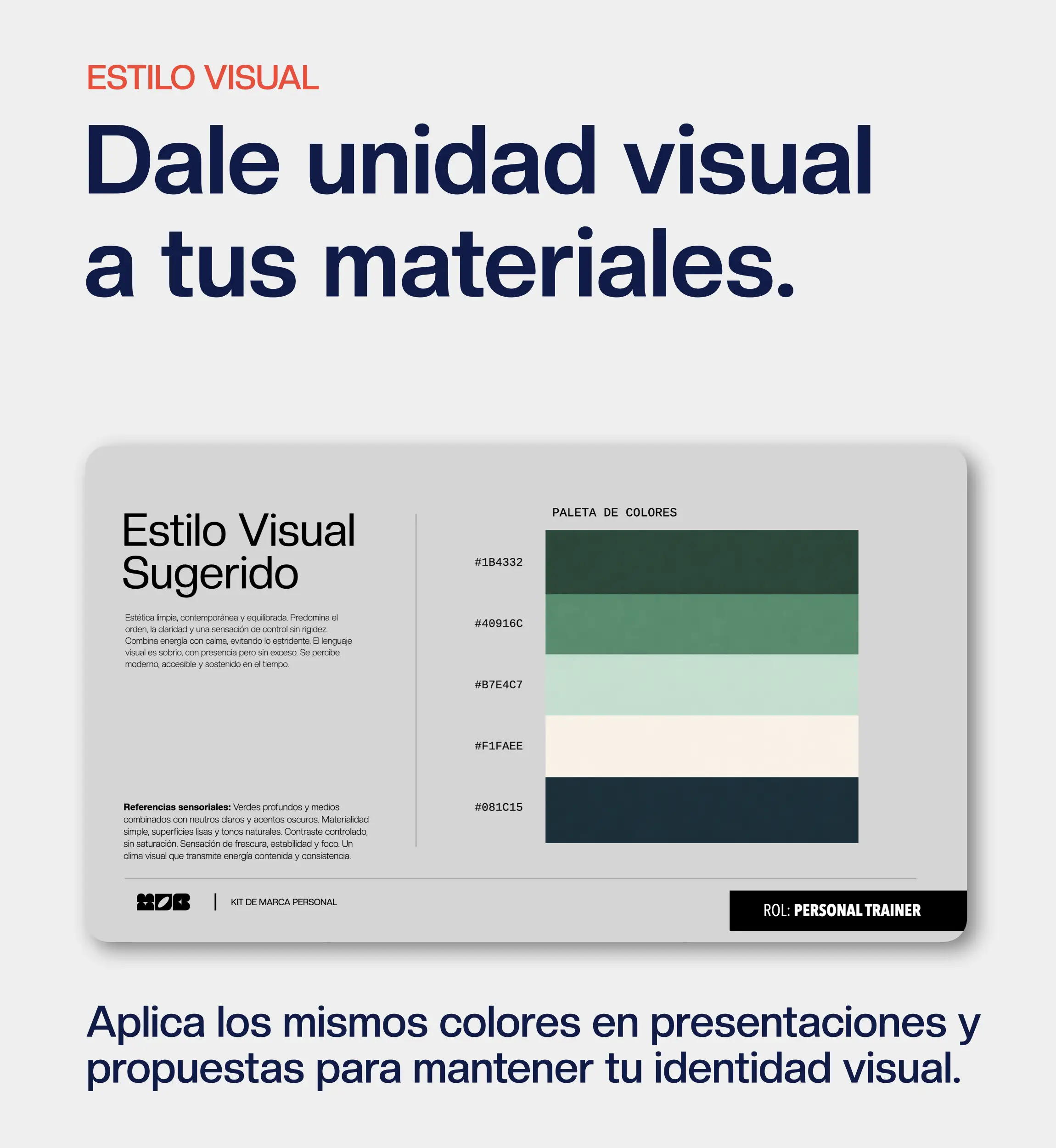 Presentación en 3 pasos para el rol de Responsable de RRHH con descripción de cada paso.