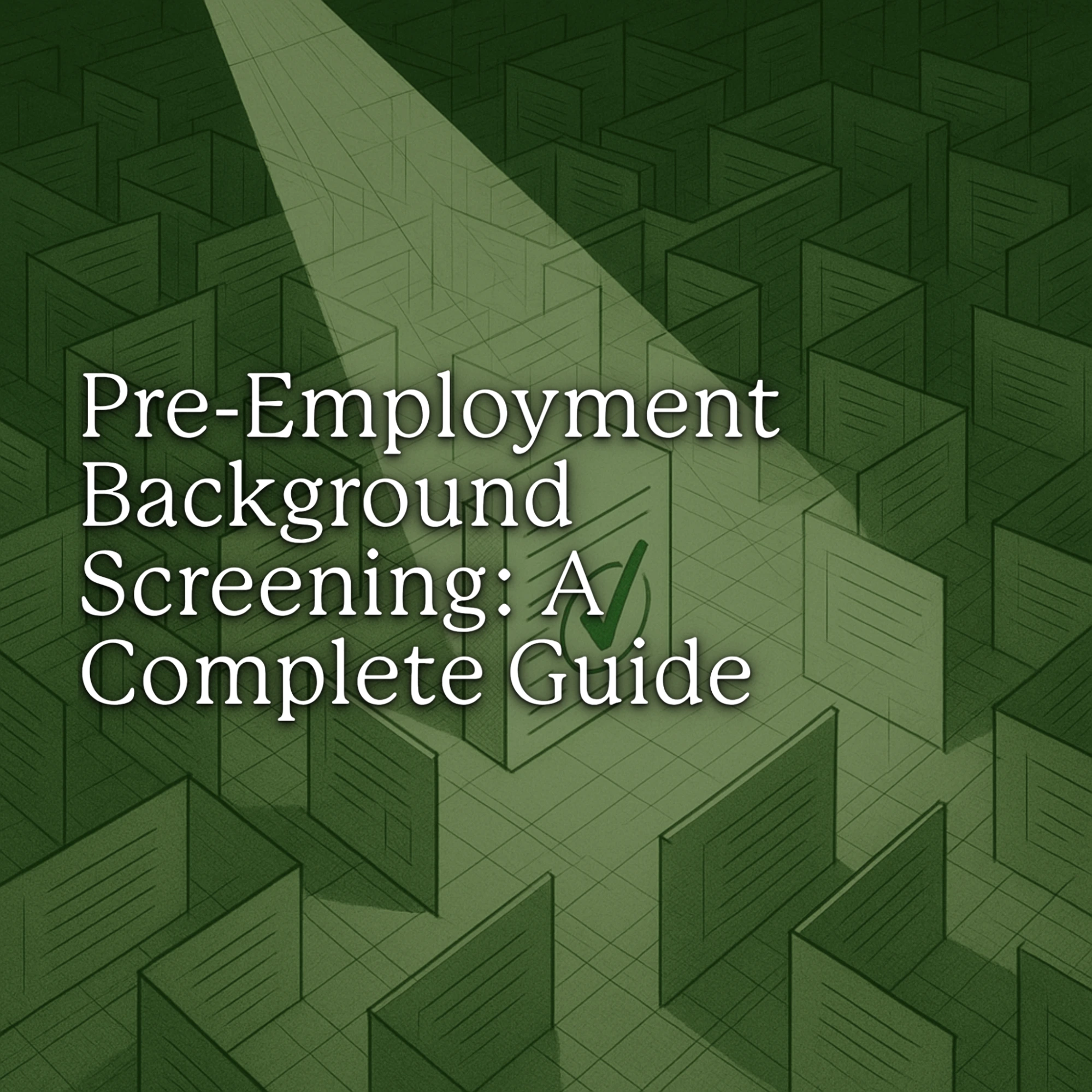 Pre-Employment Background Screening: A Complete Guide