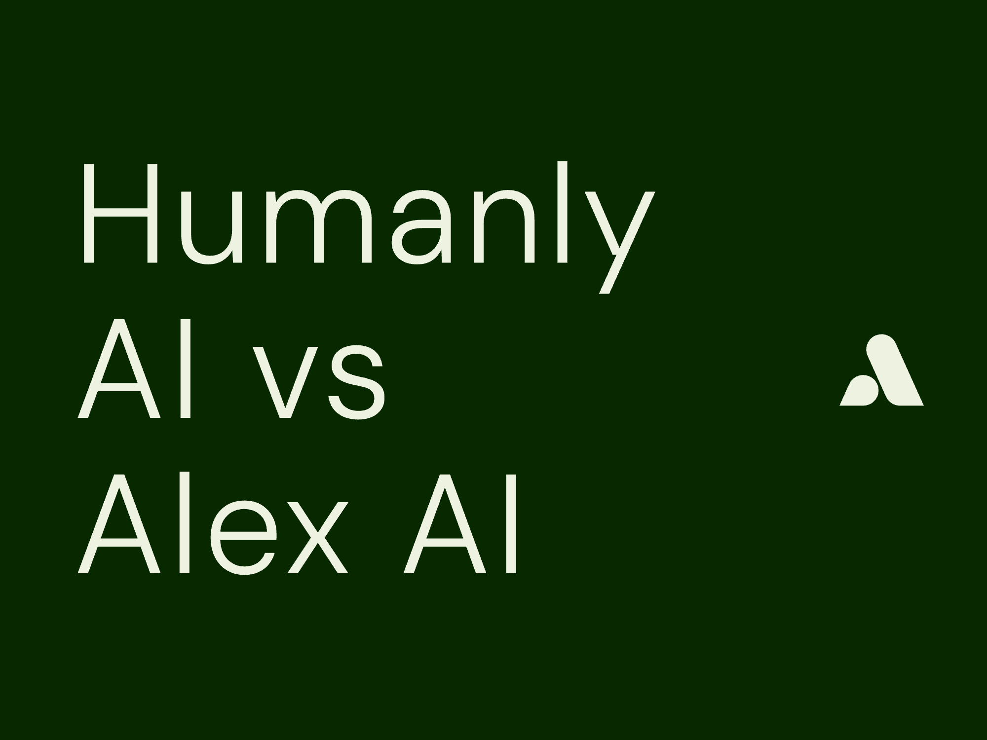 Humanly AI vs Alex AI: Conversational Recruiting Platform Comparison