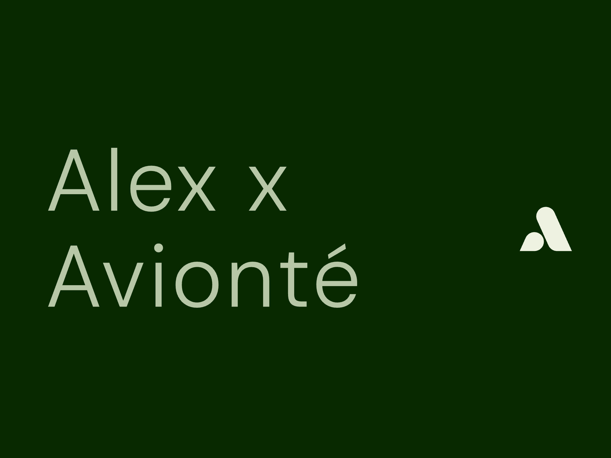 Alex x Avionté: Certified in AviontéBOLD