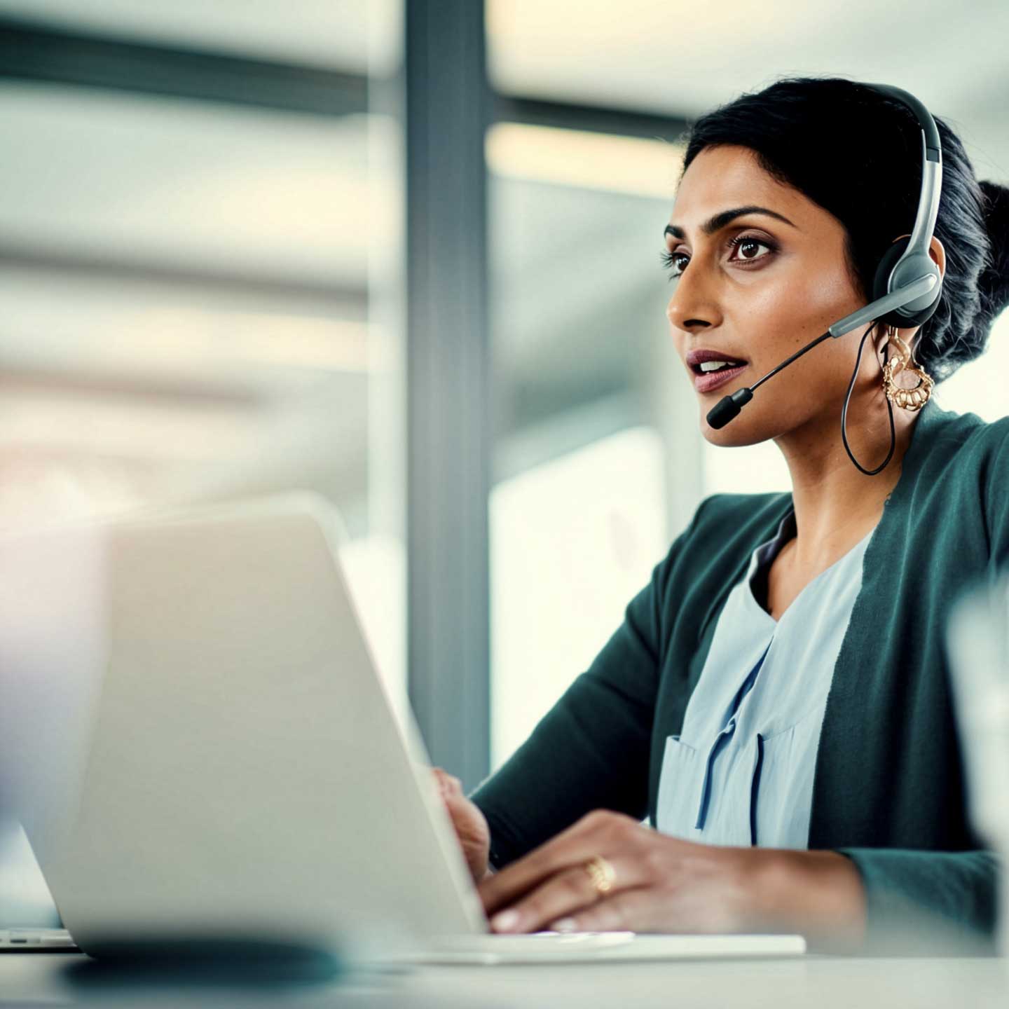 Healthcare professional using Alex AI