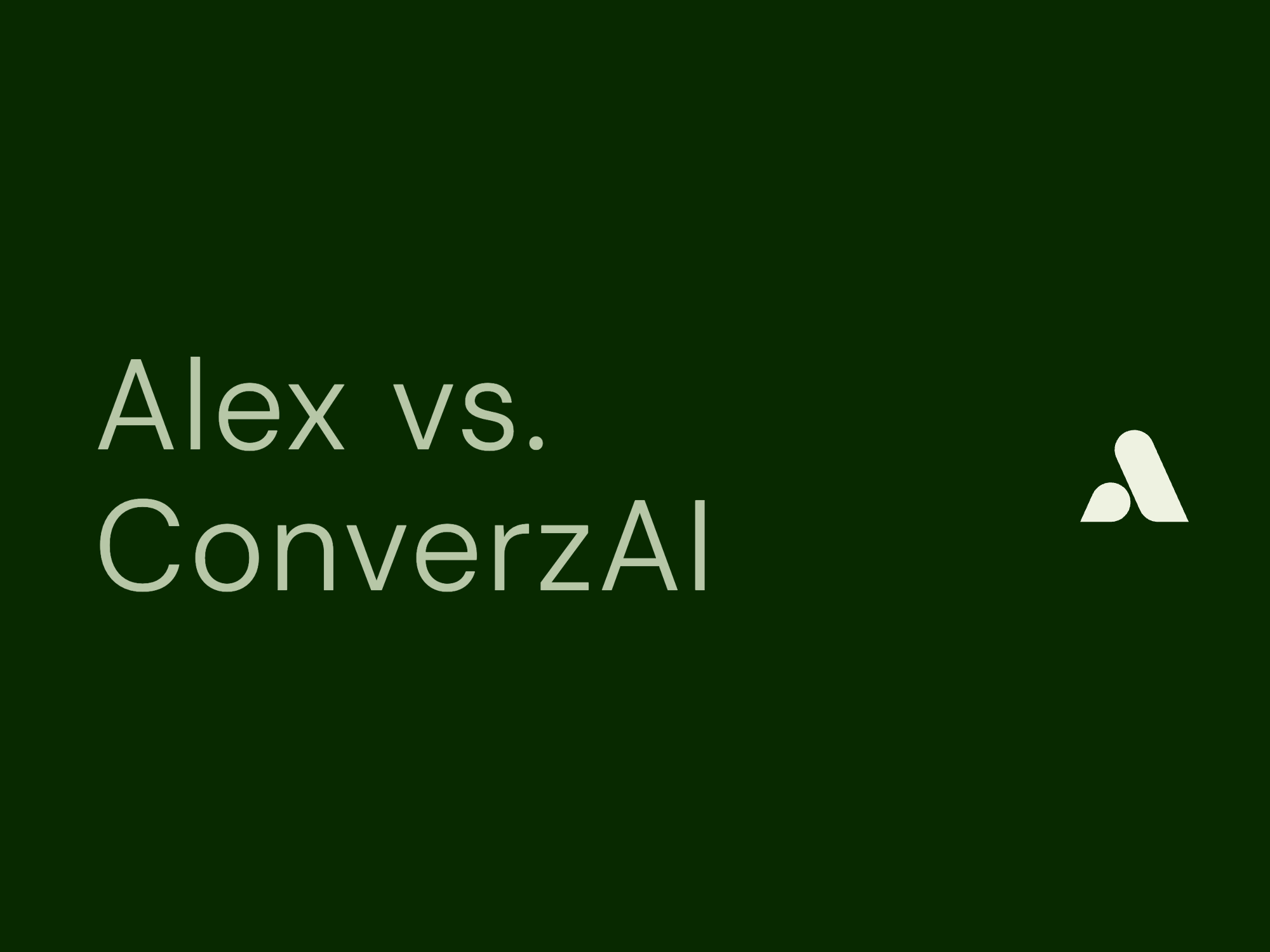 Alex vs. ConverzAI