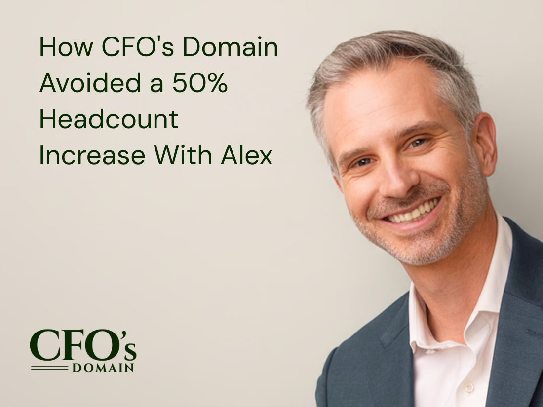 How CFO's Domain Avoided a 50% Headcount Increase With Alex