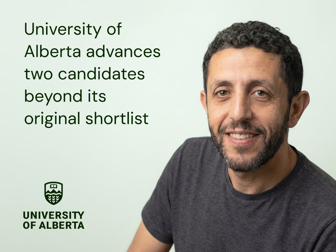 University of Alberta advances two candidates beyond its original shortlist