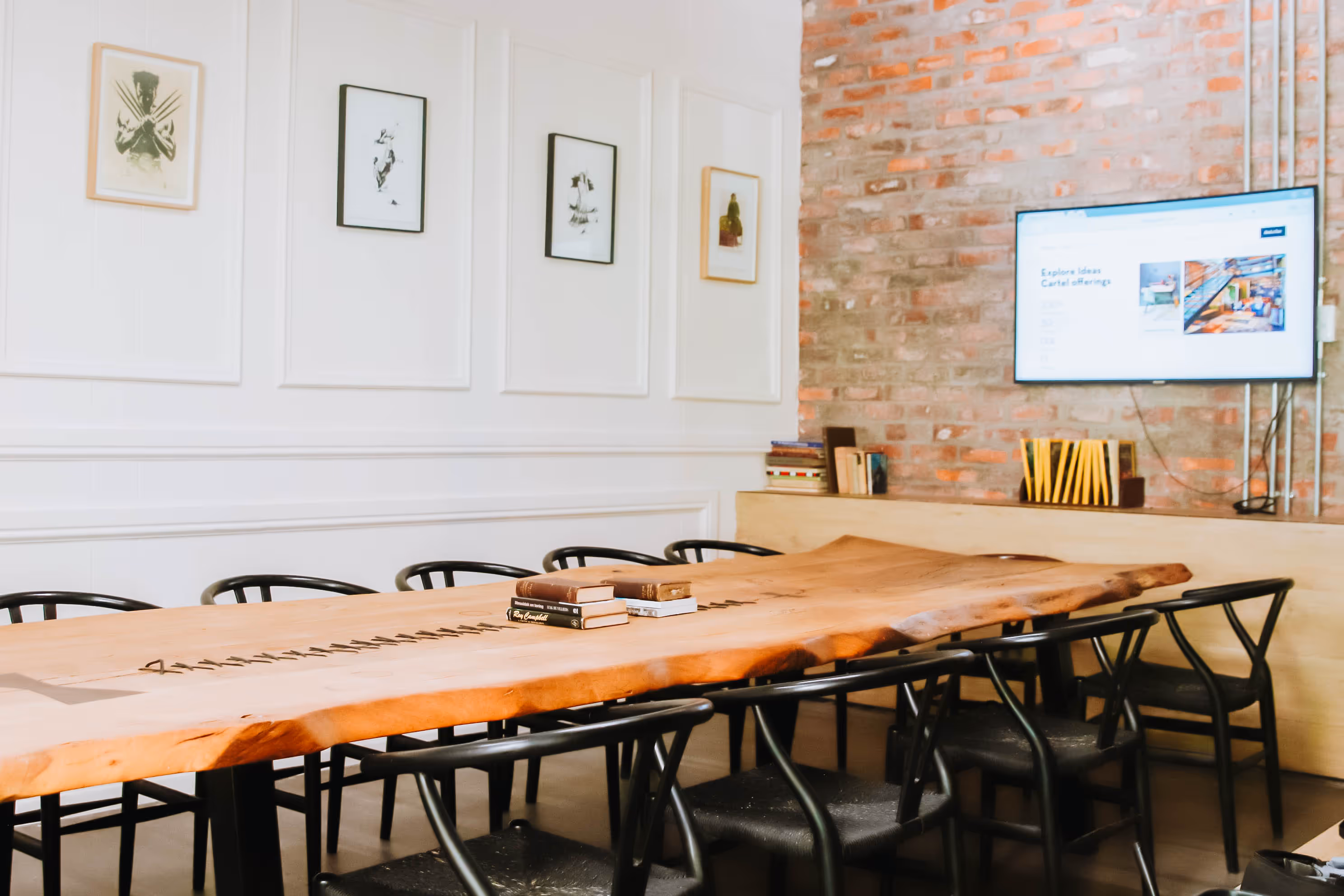 Modern boardroom at Ideas Cartel in Cape Town elegant furnishings, high speed wifi, and a professional meeting setup for business event