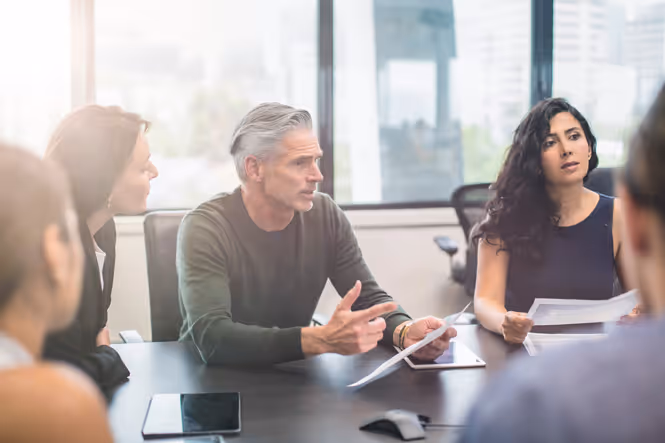 image of a coaching session in progress (for a personal coach & consultant)