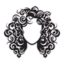 Perm icon representing curly or textured hair styling at Beleza Hair Studio in Katy, TX