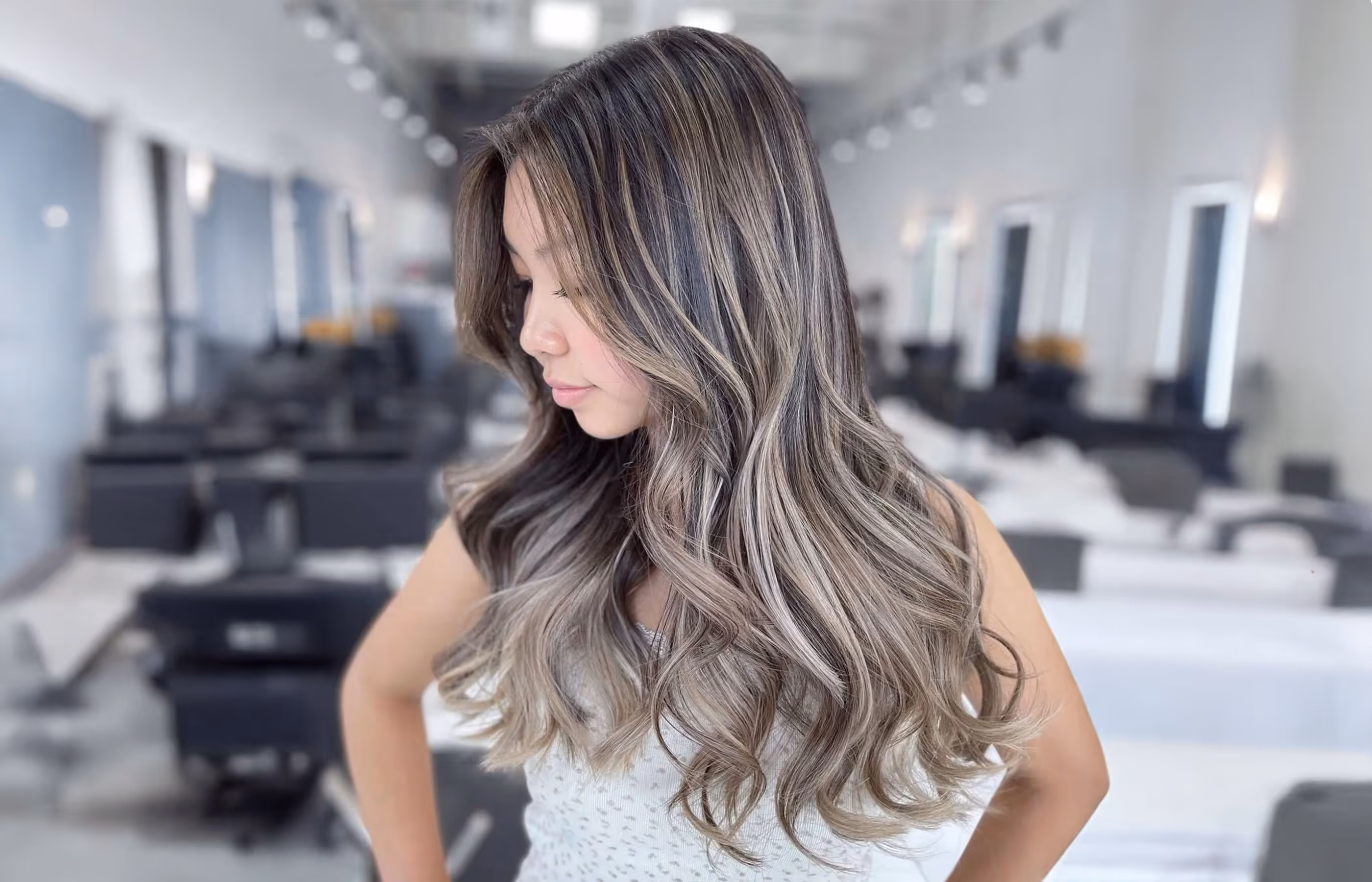 Professional ombre hair color transformations at Beleza Hair Studio Katy TX
