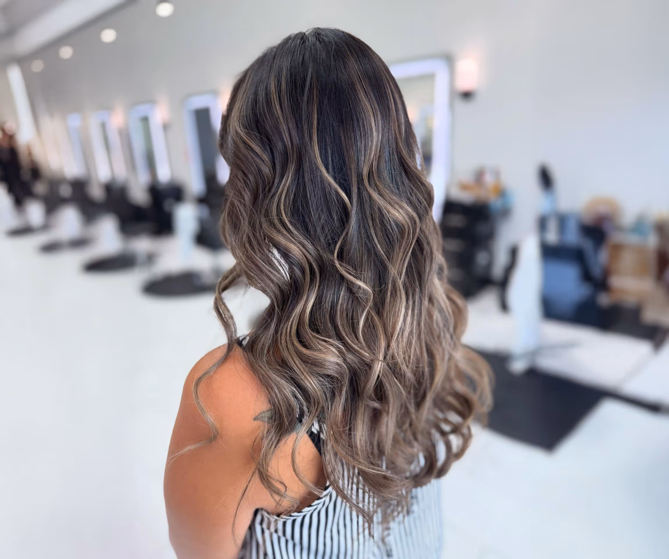 Perfect Balayage Brazilian Blowout at Beleza Hair Studio Katy TX