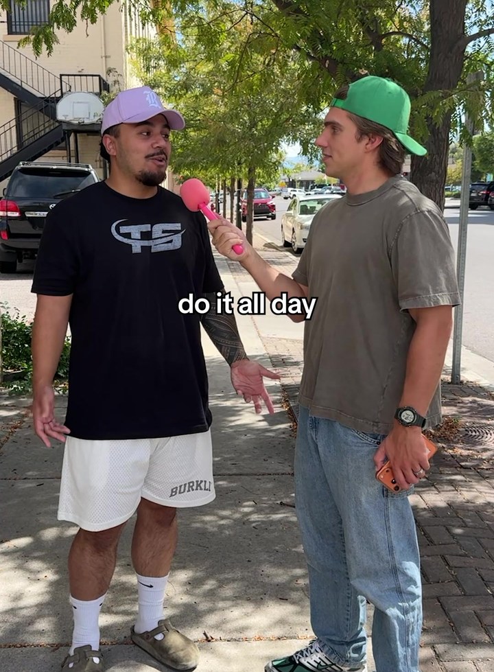 Street interview ad