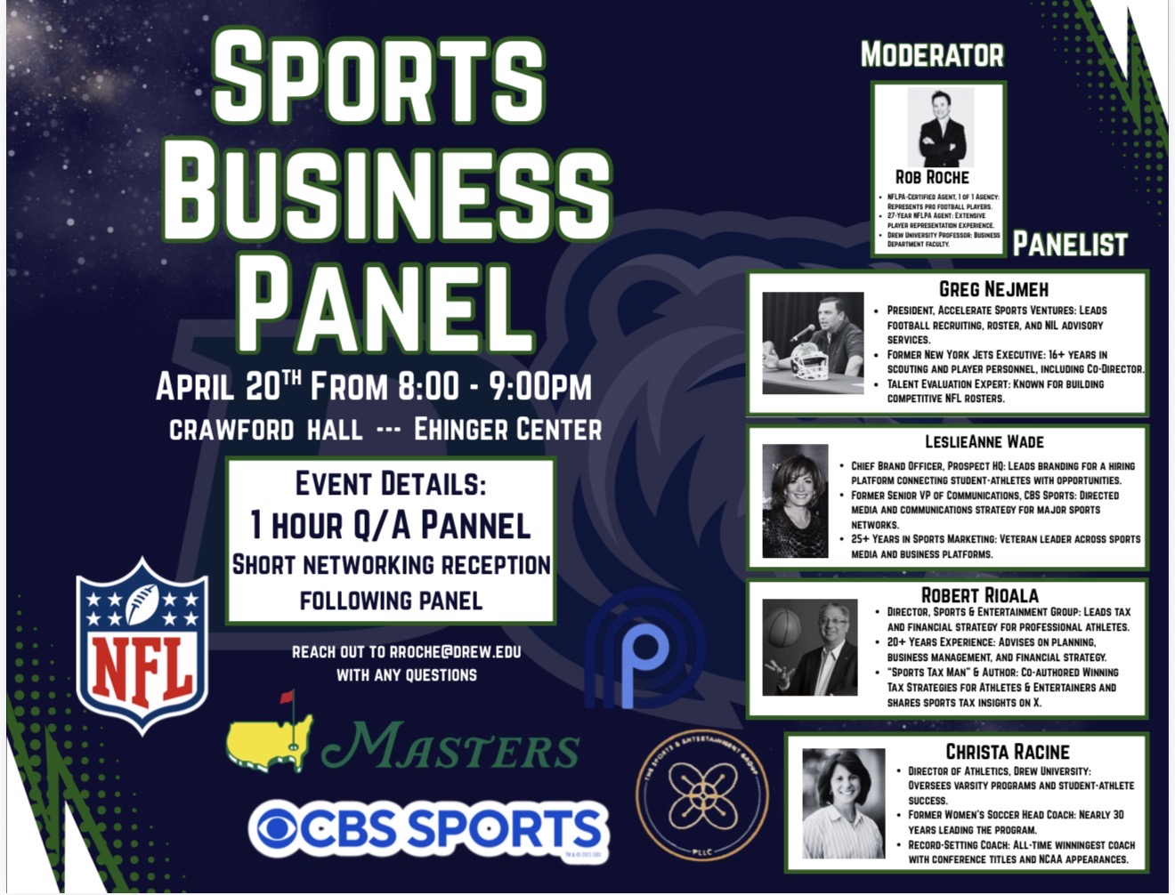 Sports Business Panel at Drew University