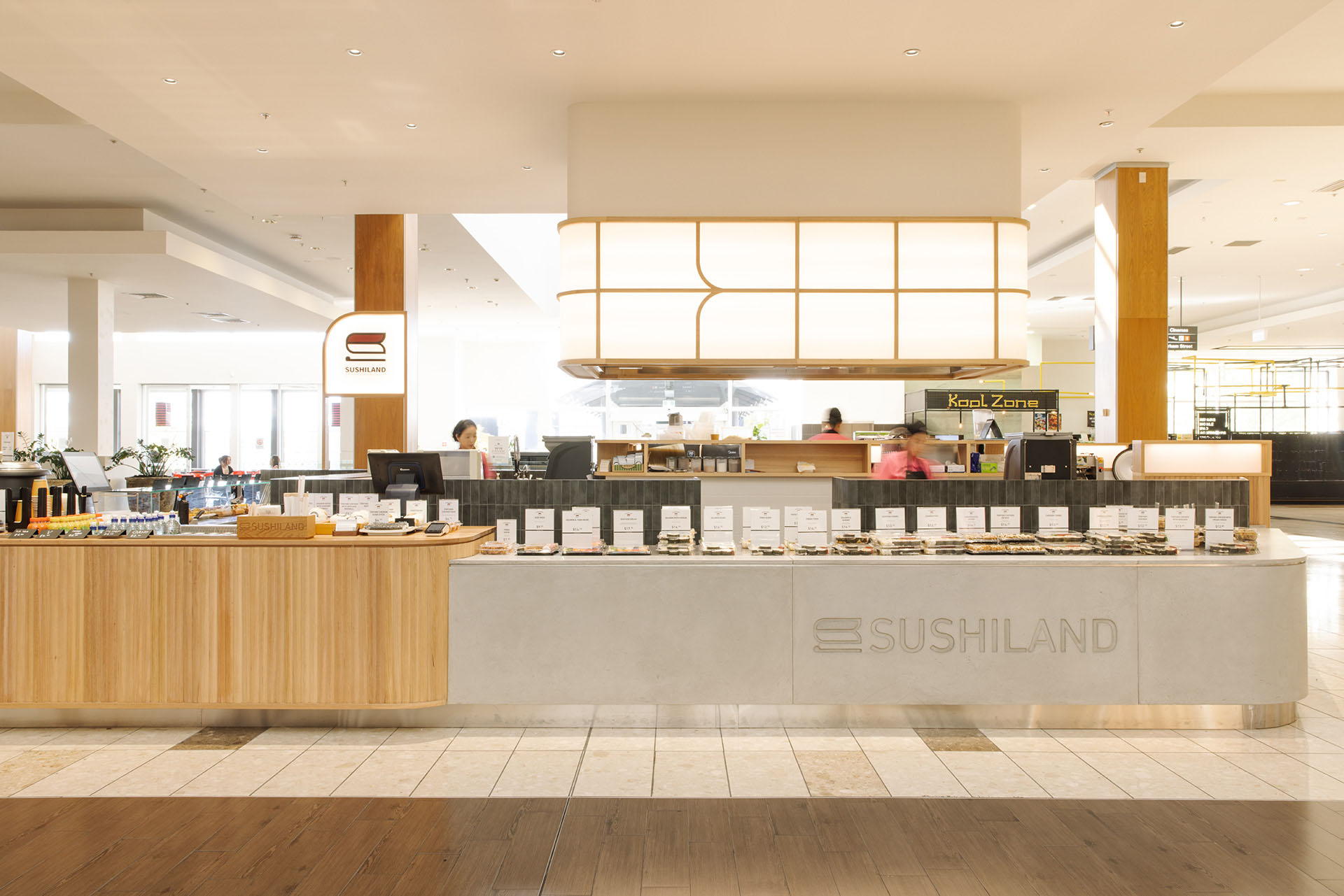 Sushiland kiosk hospitality interior design