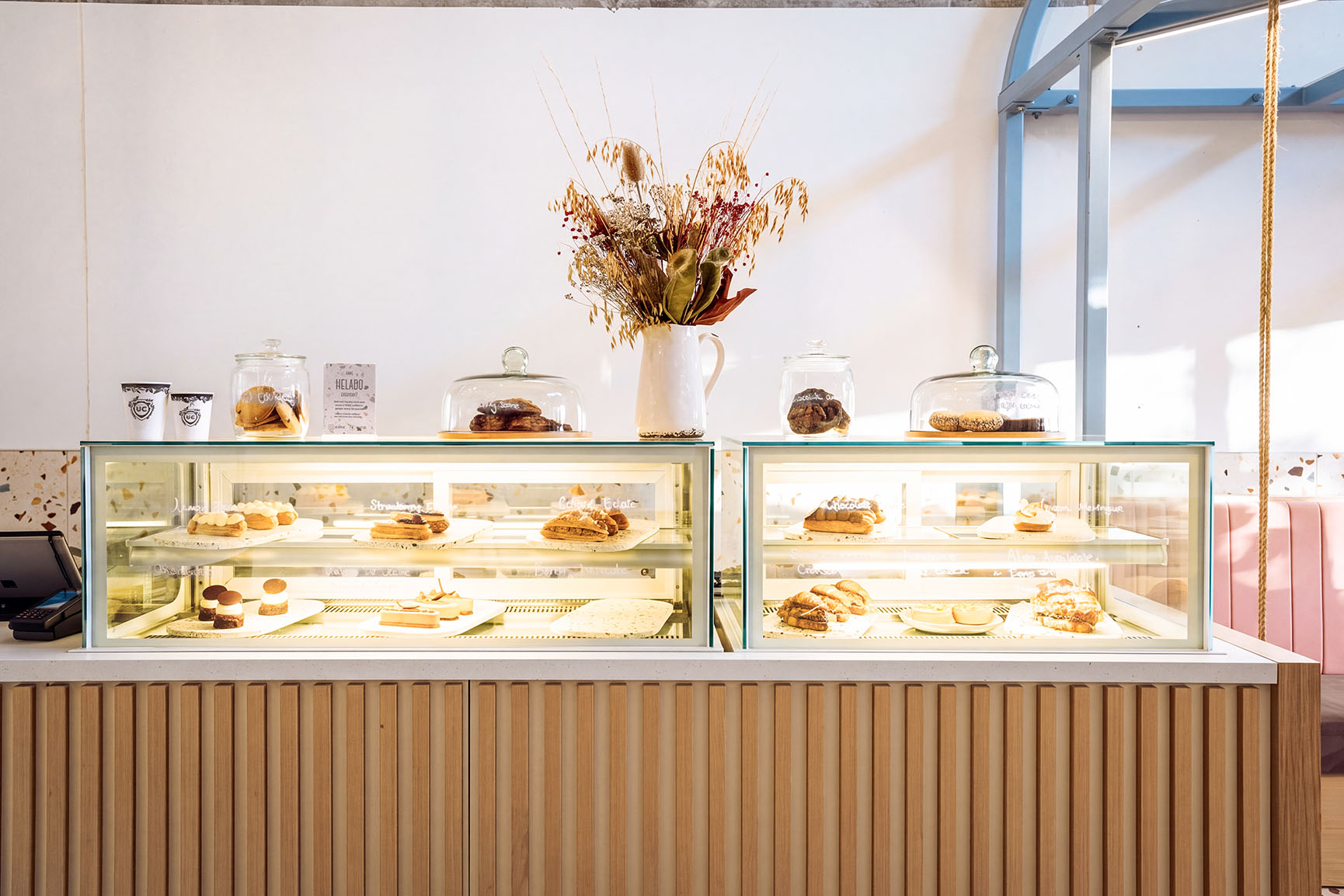 Gelato Cafe Hospitality Interior design counter display