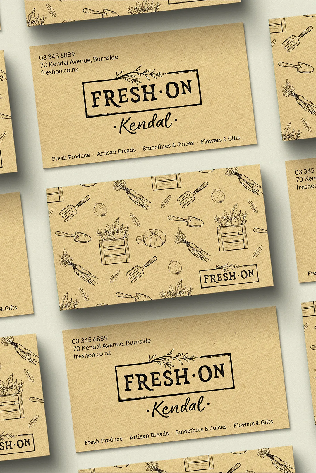 Grocery Store Business Cards