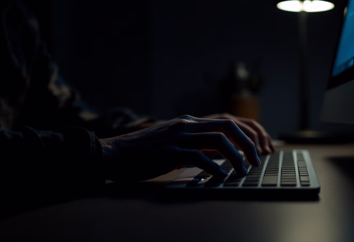 image of writing an email for a pr firm