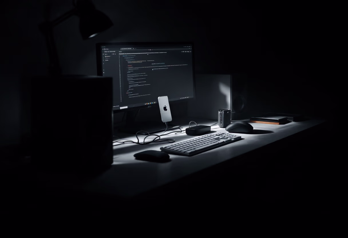[background image] image of a desk with tech gadgets