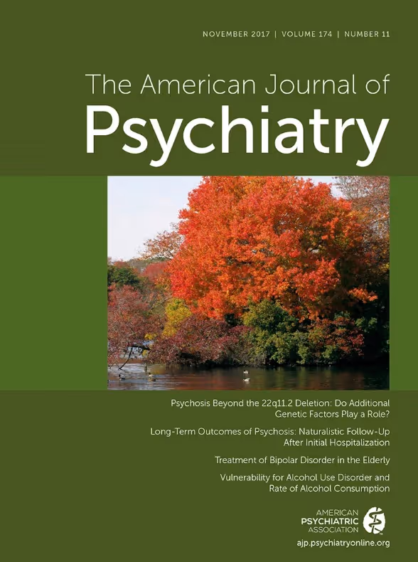 Cover of the July 2017 issue of The American Journal of Psychiatry