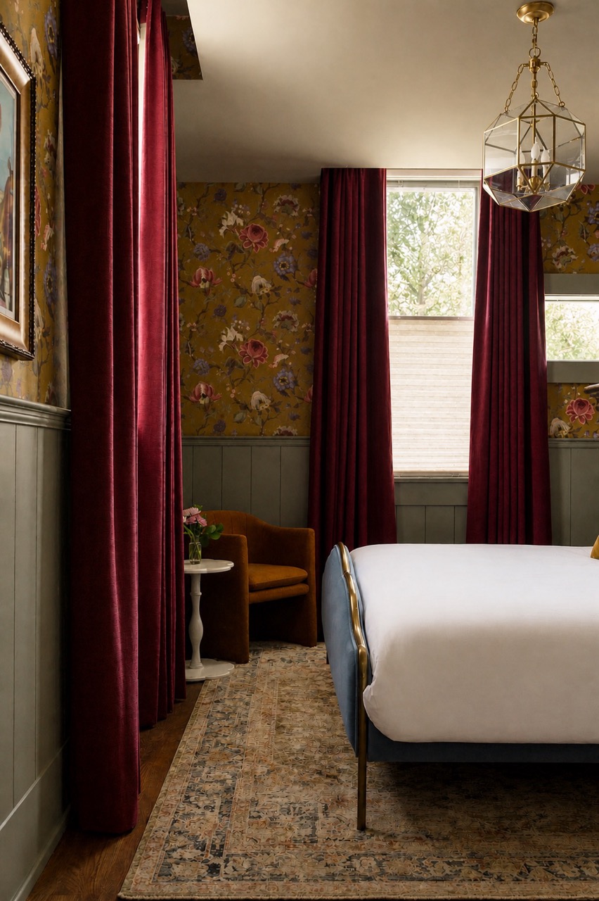 Side view of the room, The Cohn suite