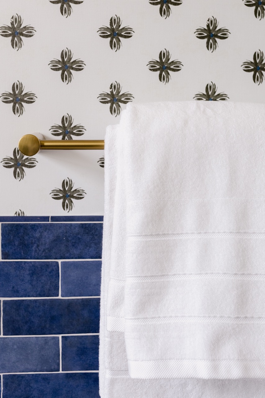 Folded bath towels, The Robertson suite