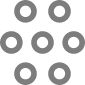 Group of dots formed in a hexagon