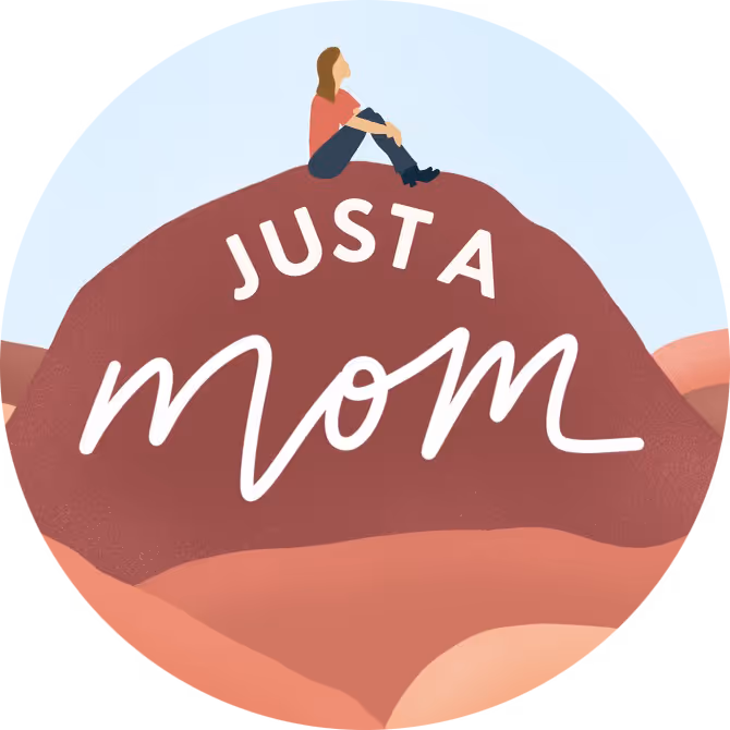 Just a mom logo