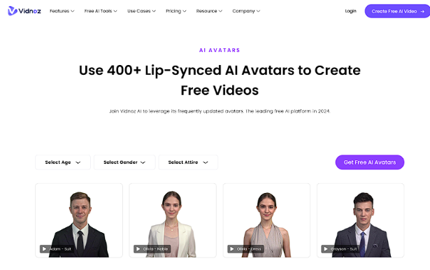 Vidnoz AI Talking Avatar