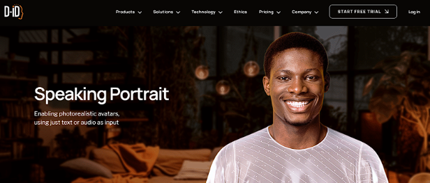 D-ID speaking portrait