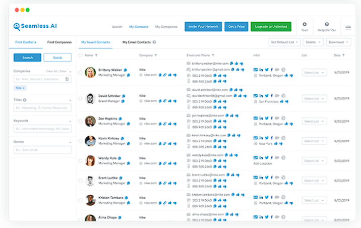 Seamless AI dashboard