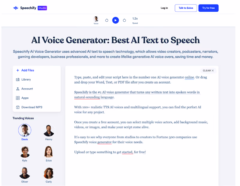 Speechify AI