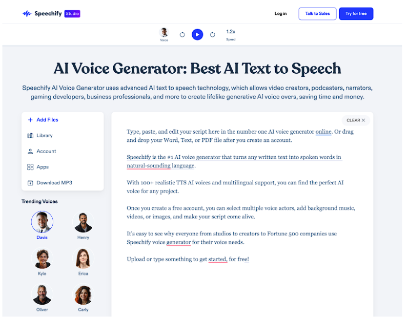 Speechify AI