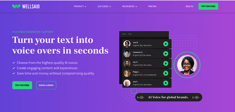 wellsaid web